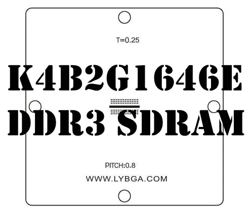 5 шт./лот 90 мм x BGA Reballing PS4 Stencil K4B2G1646E DDR3 SDRAM|bga|sdramsdram ddr3 |