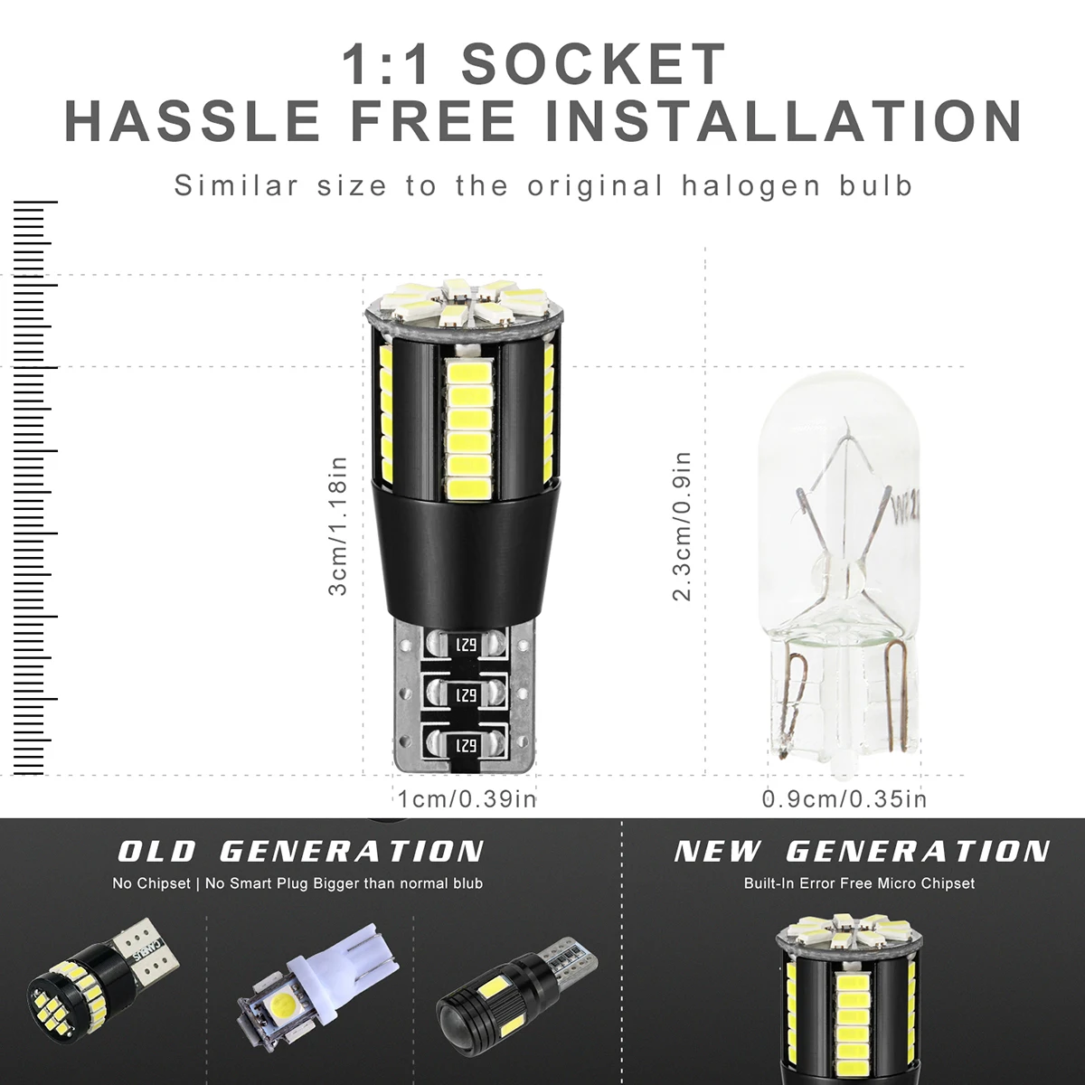 10 шт. Автомобильные светодиодные лампы T10 501 194 W5W SMD 39|Сигнальная лампа| |