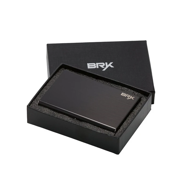 

ZOVYVOL Leather Stainless Steel Business Name Card Case Holder Men Metal High QualitId credit card holder Automatic card sets