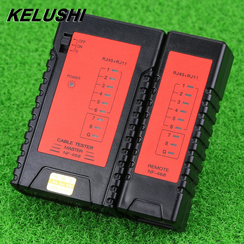KELUSHI NF-468 телефонной сети RJ11 RJ45 Кабельный тестер Модернизированный дизайн с