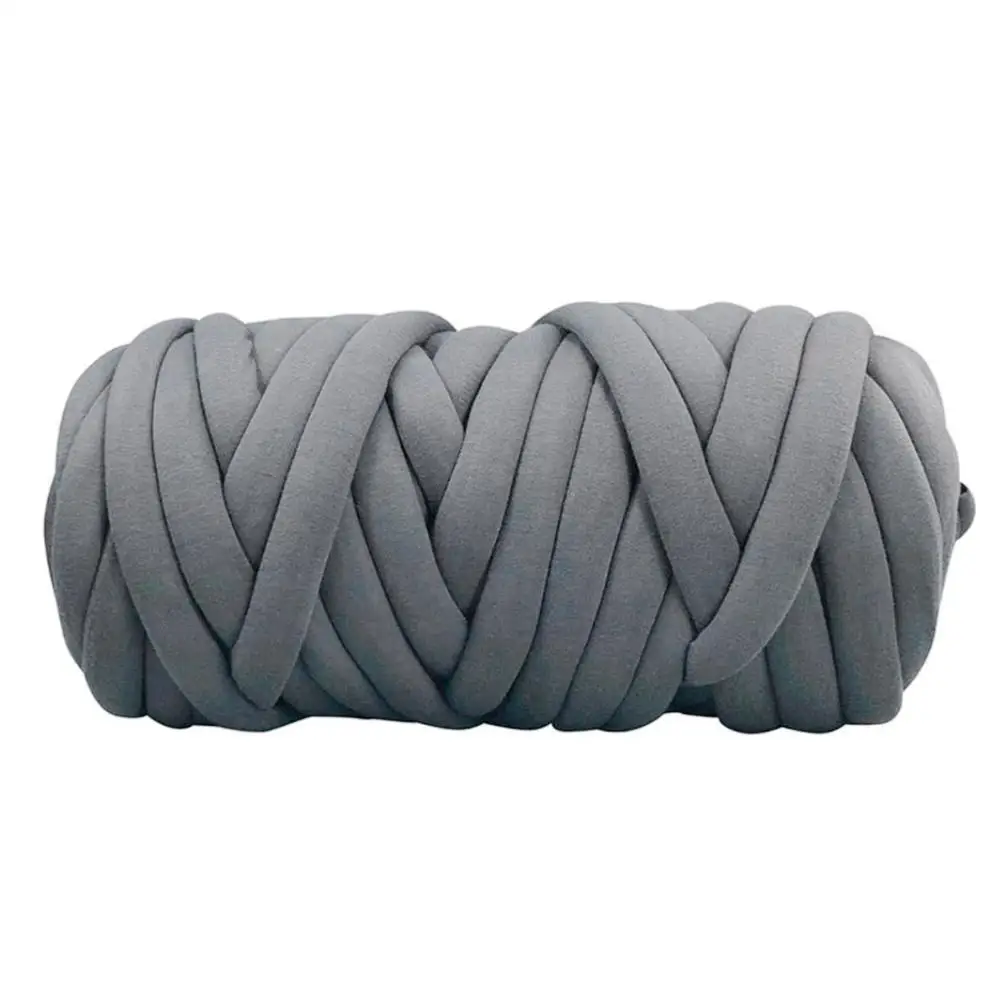 Gray 25m Прямая поставка, 25/60 м, ручное Тканое одеяло, основная пряжа, круглая ткань, грубая линия, вязание, сделай сам, шерсть, ручная вязка, пряжа, домашняя, анти-холодная - Цвет: Gray 25m