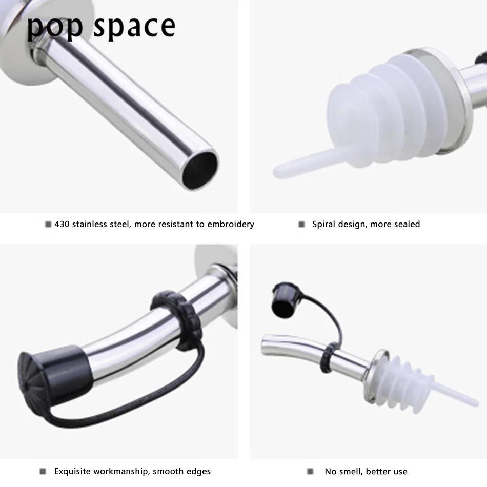 2018 Лидер продаж 1 шт. нержавеющая сталь бутылки вина залить насадка с носиком