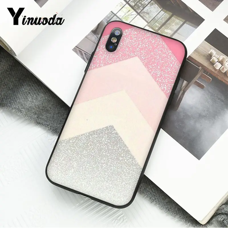 Золотистый розовый блестящий Мраморный чехол для телефона iphone 12 11 Pro Max 6S 6plus 7 8plus X