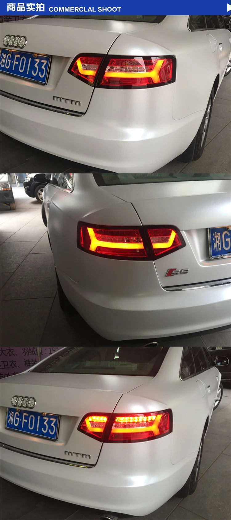 АКД Автомобиль Стайлинг задний фонарь для Audi A6 задние фонари 2009-2012 A6L C6 светодиодный задний фонарь светодиодные фары дневного света Стоп задний фонарь аксессуары