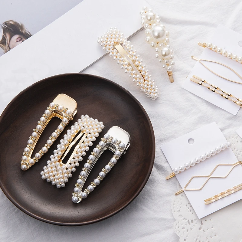 Заколки для волос женская мода жемчужные заколки свадебные украшения аксессуары