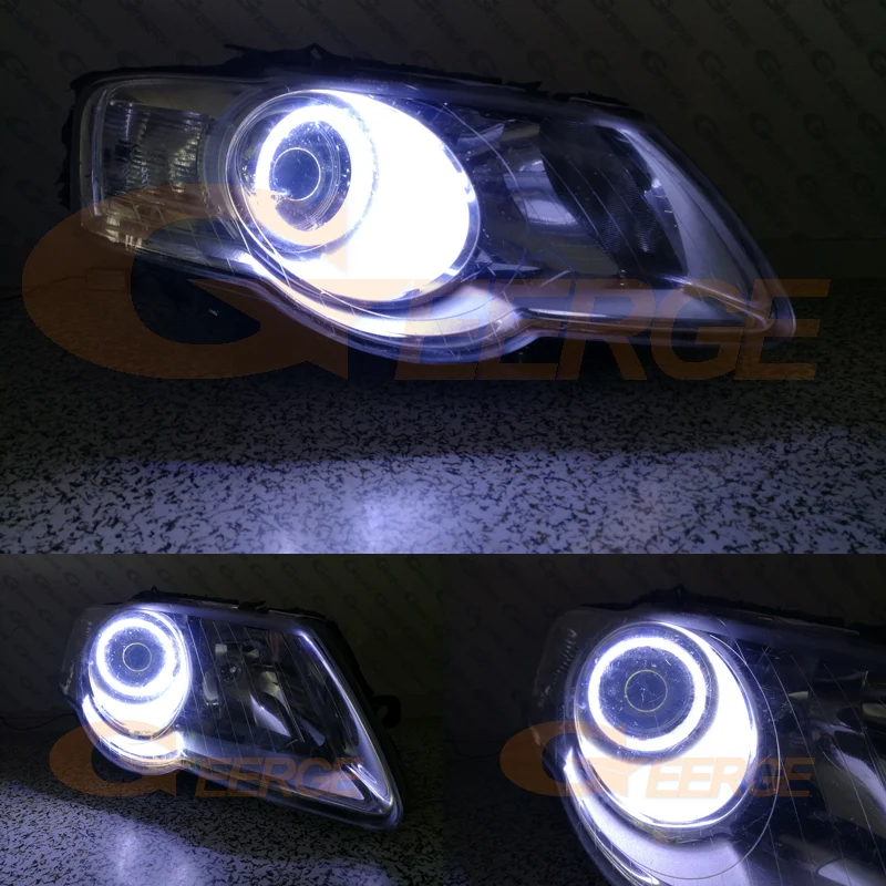 Для Volkswagen VW Passat B6 Magotan галогенная фара 2006-2010 отличное Ультра яркое освещение COB комплект светодиодов «глаза ангела»