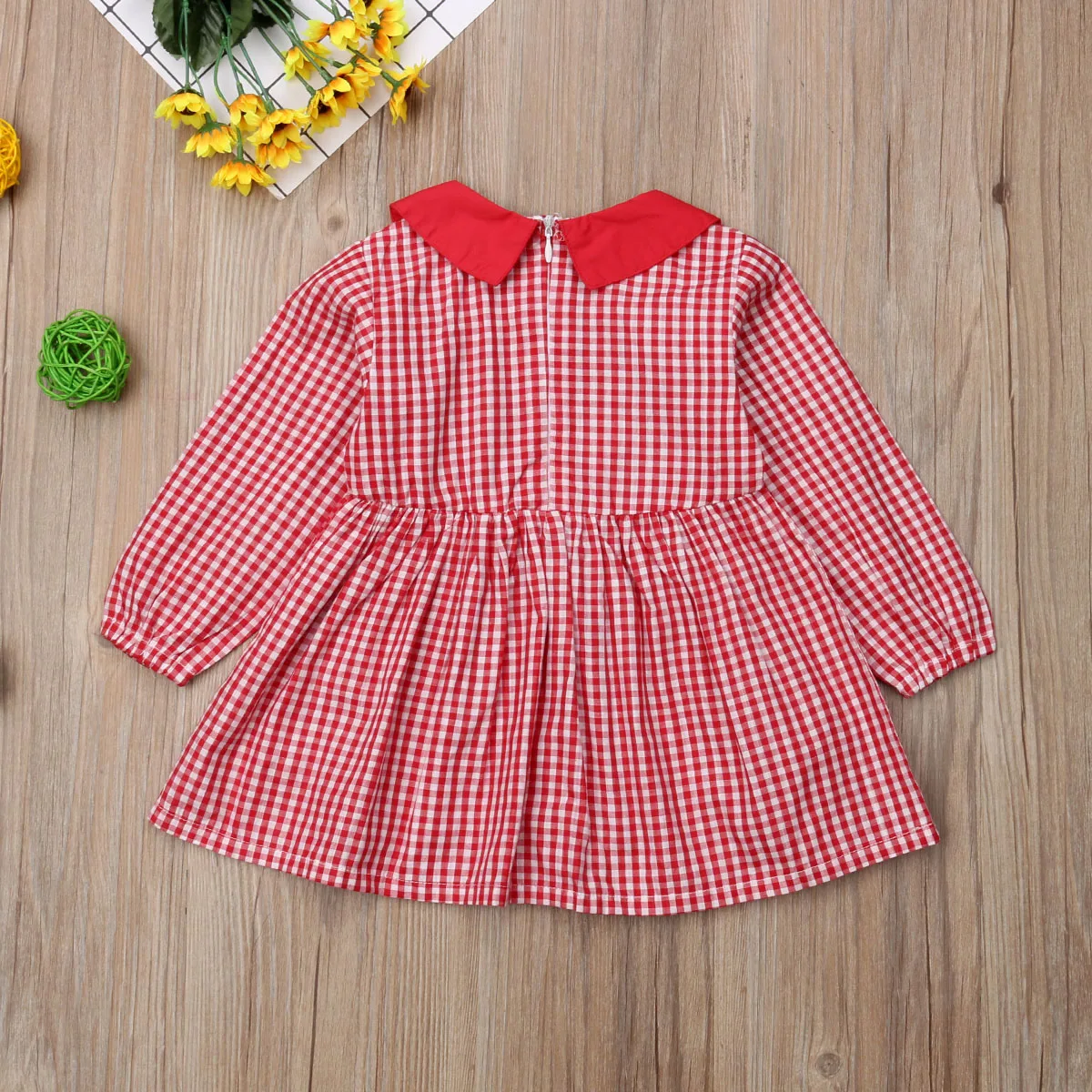 CANIS/Лидер продаж милые повседневные короткие платья в красную клетку для