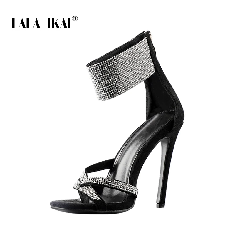 LALA IKAI/женские туфли на каблуке высоком женские сандалии с украшением в виде