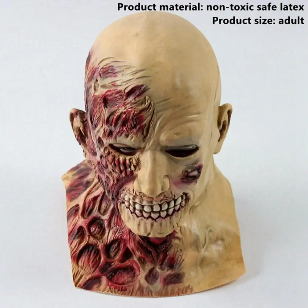 Halloween Mask 16 Taoup 1 шт. страшная маска Аксессуары для Хэллоуина реквизит тушь на Хэллоуин вечерние украшения для дома латексная маска призрак лицо монашка зомби - Цвет: Halloween Mask 16