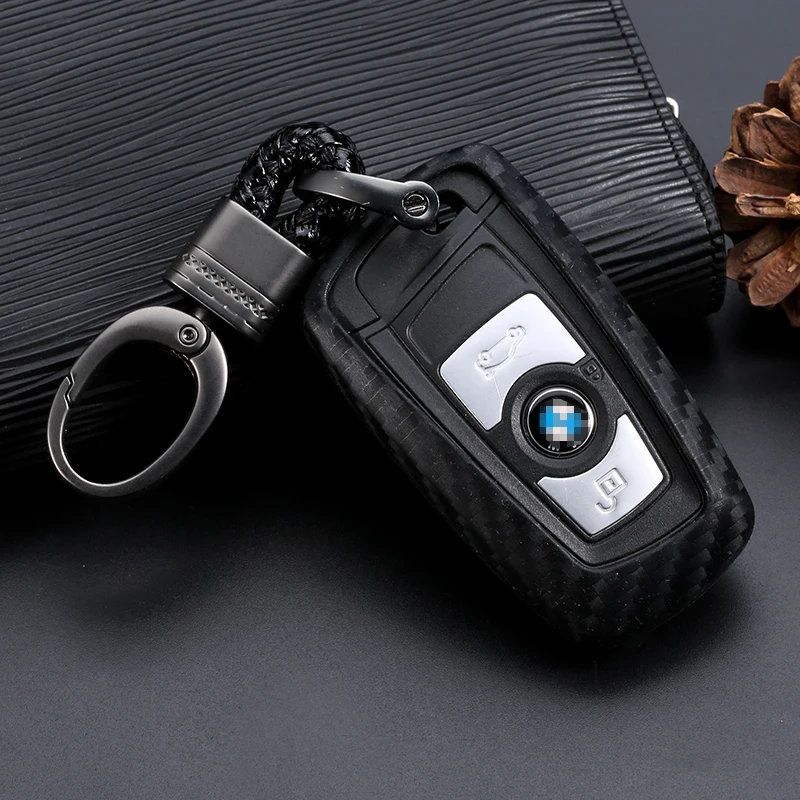Чехол для ключей BMW 520 525 730li 740 118 320i 1 3 4 5 7 серии X3 X4 M3 M4 M5 M6 2/3 кнопки силиконовый |