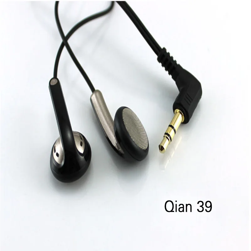 QianYun Qian39 Hi-Fi гарнитура, наушники, 3,5 мм, наушники с плоской головкой, динамические наушники с опциональным разъемом - Цвет: L Bending plug