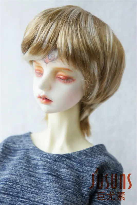 JD192 1/3 модный короткий синтетический мохеровый парик SD BJD кукла парик природа мальчишеский 8-9 дюймов аксессуары для кукол
