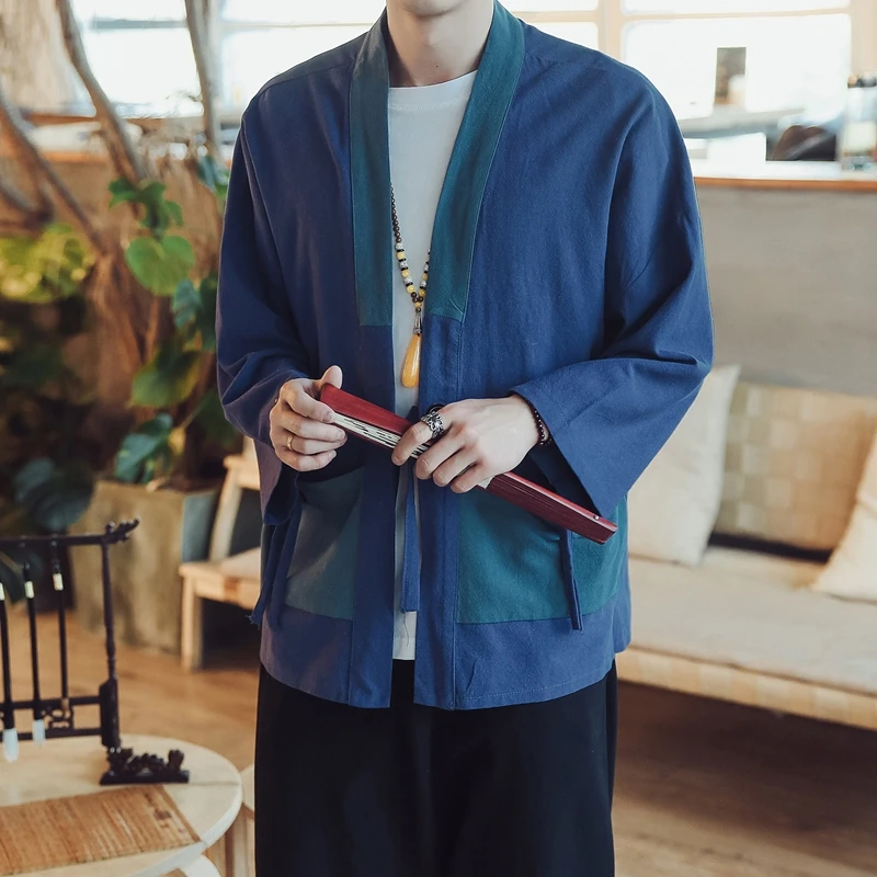 Кимоно Кардиган для мужчин японский obi мужской yukata Мужская haori японская одежда