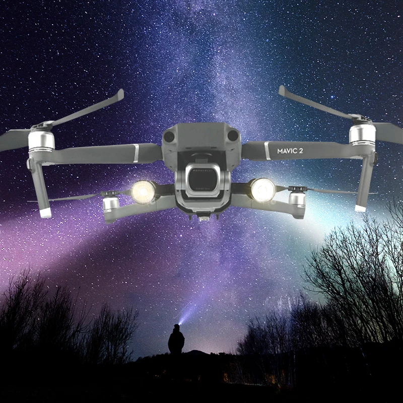 Фото Светодиодная лампа для дрона, запасные части для DJI Mavic 2 pro/Zoom, питание от батарейки AA №1