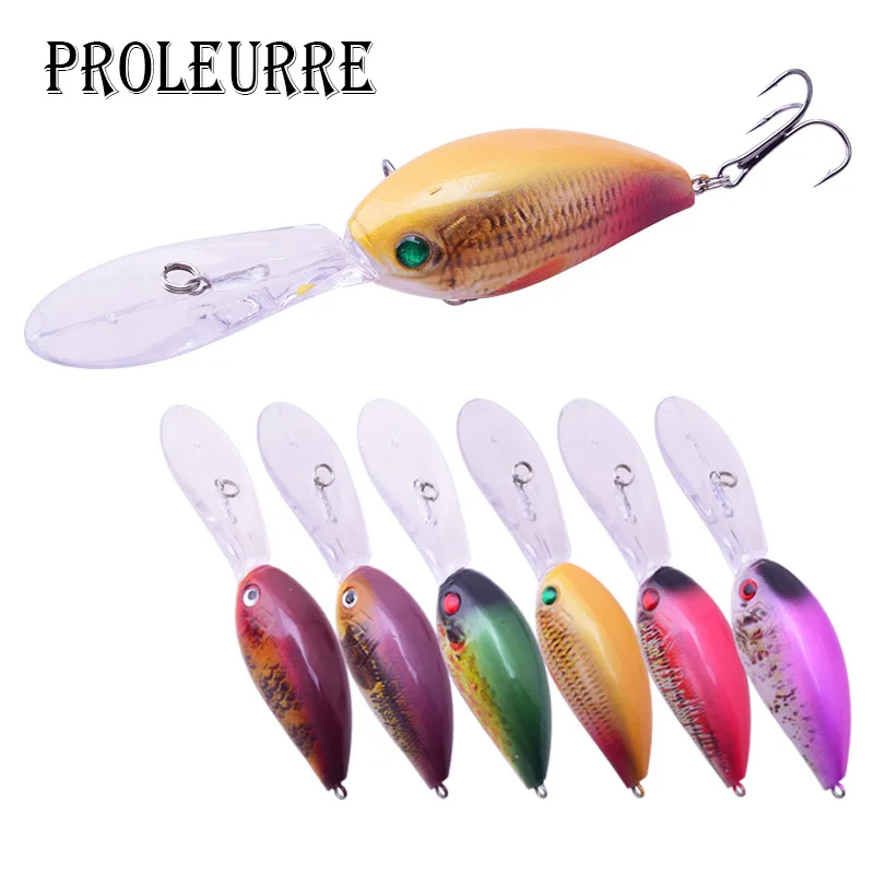 

1PCS High Quality Deep Water Diver 1.8m-3.6m Fishing Lure 11.5cm 18.5g Laser Artificial Hard Crankbait Bass Wobbler Treble Hook