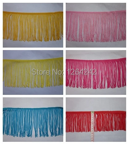 Хорошее качество 10 ярдов/лот 15 см Ширина шелковые кисточки кружева живота для