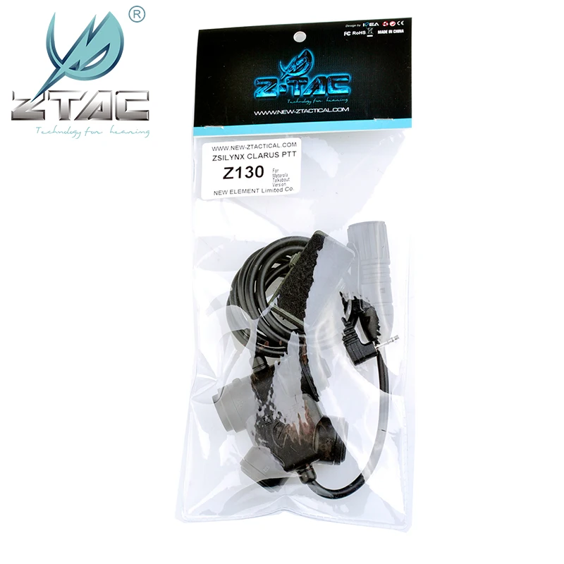 Z Tac Тактический ZSILYNX CLARUS PTT Тактический Airsoft PTT наушники аксессуары 7 Вилки Midland Kenwod PTT Z130