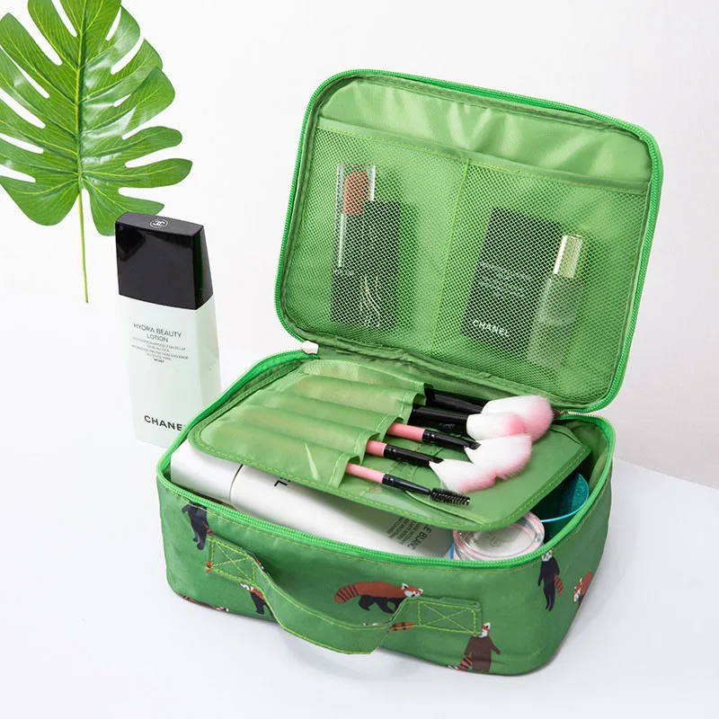 A-10 Cosmetic Bag LXHYSJ бренд Фламинго женский косметичка Органайзер наборы туалетных принадлежностей необходимость путешествия большой емкости водостойкий портативная макияжная сумка - Цвет: A-10 Cosmetic Bag
