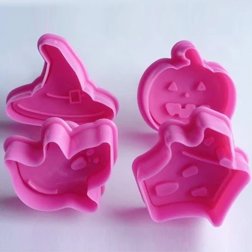 Милые инструменты для украшения Рождественского торта 4 шт Хэллоуин Тыква Sugarcraft