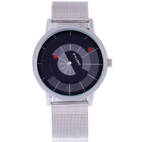 Часы мужские кварцевые с вращающимся циферблатом дизайнерские винтажные