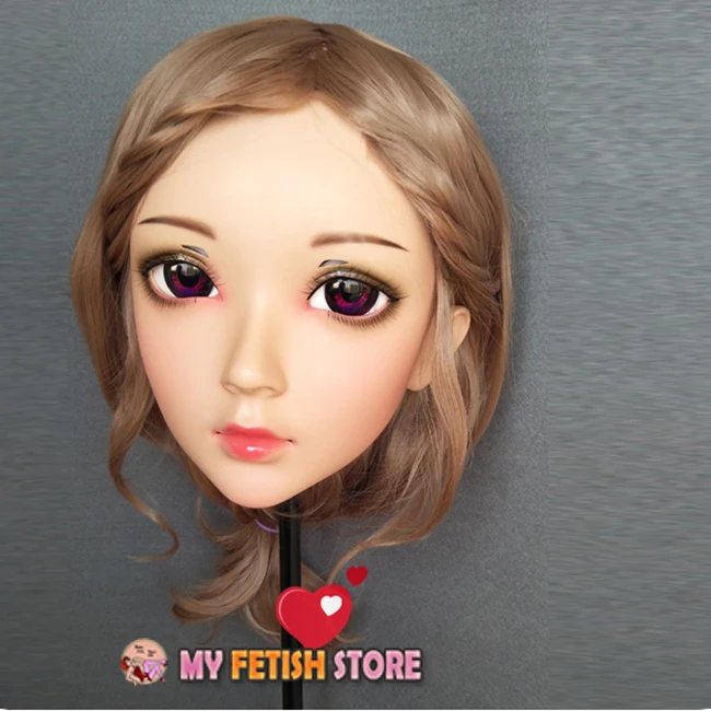 (Wei 02)Gurglelove Женщины Милая девочка каучуковые полуголовы Kigurumi BJD Маска Косплей