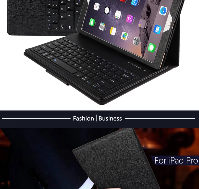 Для iPad 9,7 /5/6/Air 2/Pro 9,7 портфель Folio искусственная кожа Съемная bluetooth-клавиатура чехол+ подарок