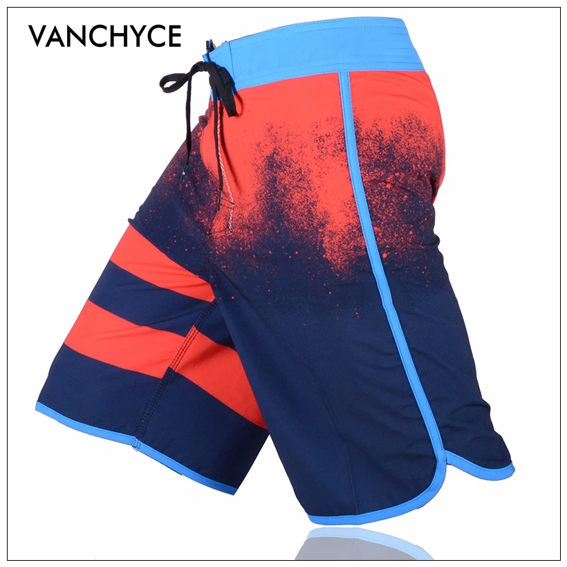 VANCHYCE Мужские шорты пляжные бермуды короткая быстросохнущая Серебряная доска для