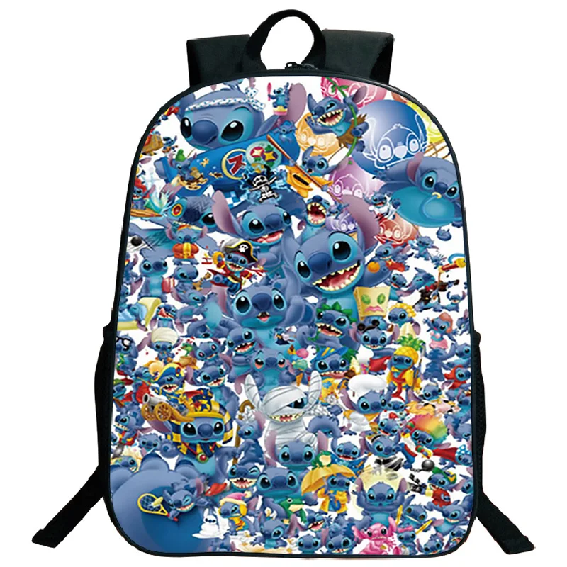 4 Красивый функциональный рюкзак Kawaii Stitch, школьные сумки для книг, узор, мужские и женские дорожные сумки на плечо, Mochila - Цвет: 4