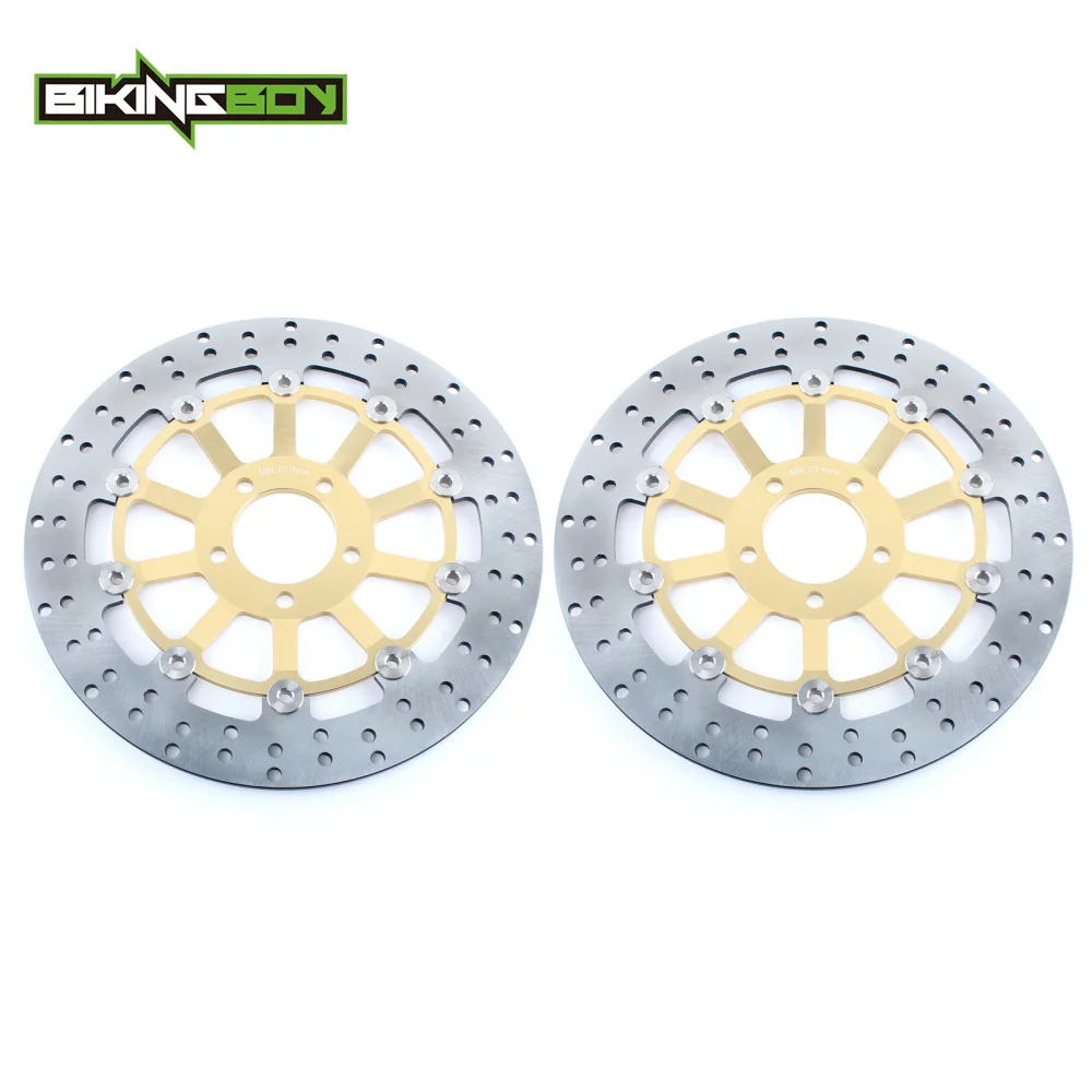 BIKINGBOY Front Brake Discs Rotors Disks for Kawasaki ZR 750 Zephyr ZR550 ZX6R NINJA ZX-6R 636 ZX9R 98 99 ZX12R 04 05 06 GPZ900R |