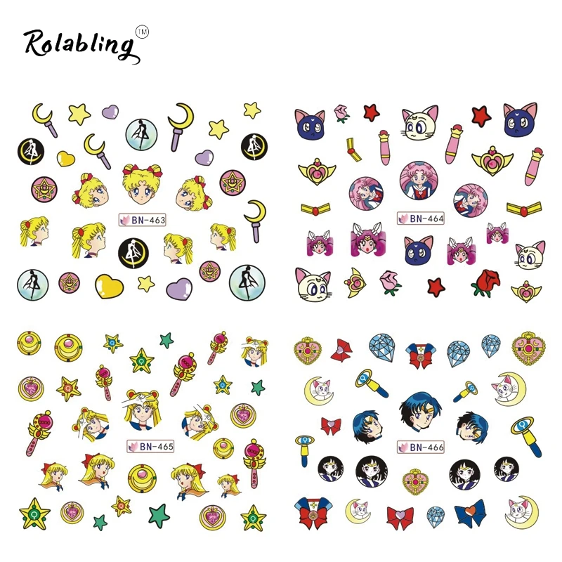 12 шт. разные серии мультяшных персонажей|nail sticker|stickers manicuremanicure products |