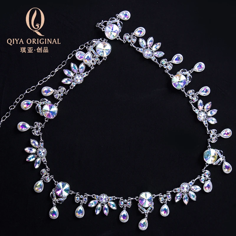 Женский костюм для танца живота с буровой цепочкой девочек пояс лепестками и со