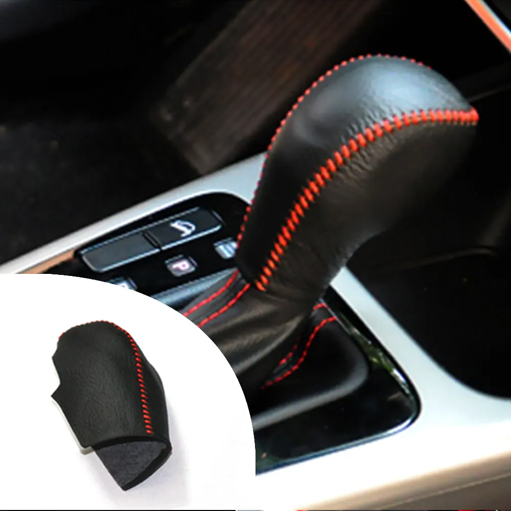 

Car Gear Cover PU Leather For KIA KX3 2015 Gear Shift Knob Cover Gear Shift Lever Car Interior Accessories