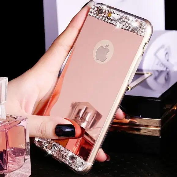 Роскошный сверкающий чехол с кристаллами зеркальной поверхностью для samsung Galaxy S3