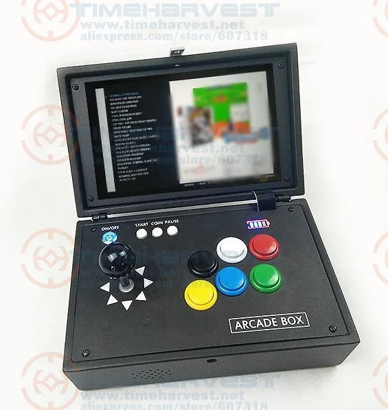 

Raspberry Pi 3B+ 10 Inch LCD Video Game Console Includes 14K Games Installed Recalbox Mini Arcade Machine Portable Game Joystick