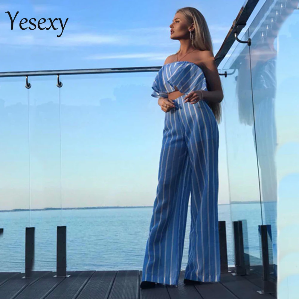 Yesexy 2019 женский сексуальный весенний и летний комплект из двух предметов