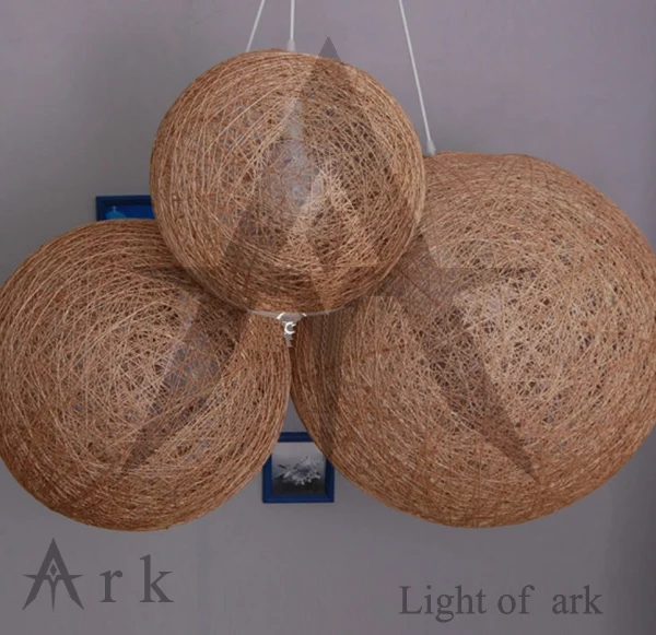 Ковчег светильник Бесплатная доставка диа 35 см Белый Плетеный шарик