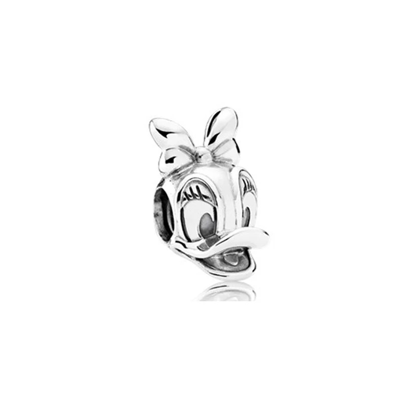 YYF оригинальный 100% S925 Classic Silver Микки с жемчугом одежда для детей DIY Браслет