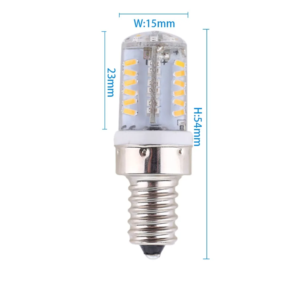 Joneaz 4x ampoule led e12 кукурузная лампа Ac Dc 12v 5w лампочка с силиконовым корпусом 3014 57