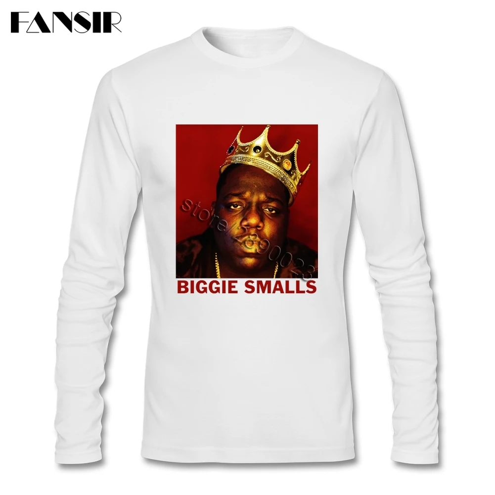 Футболка Biggie Smalls мужская с длинным рукавом рубашка из органического хлопка