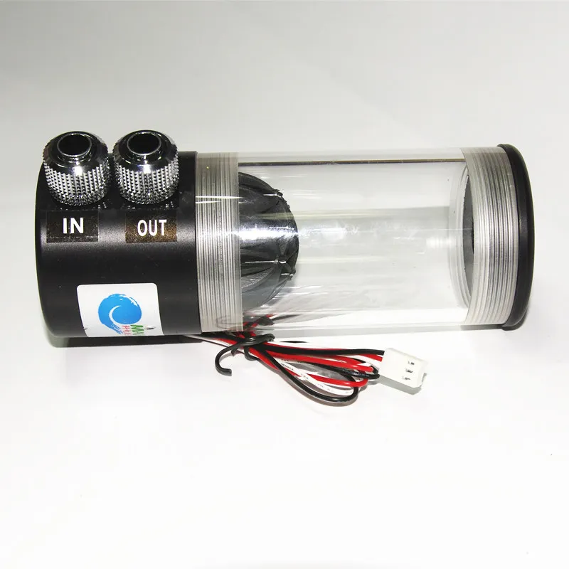 

MS-500x Acrylic Computer water cooling cooled cylindrical Radiator circulation water tank water pump box