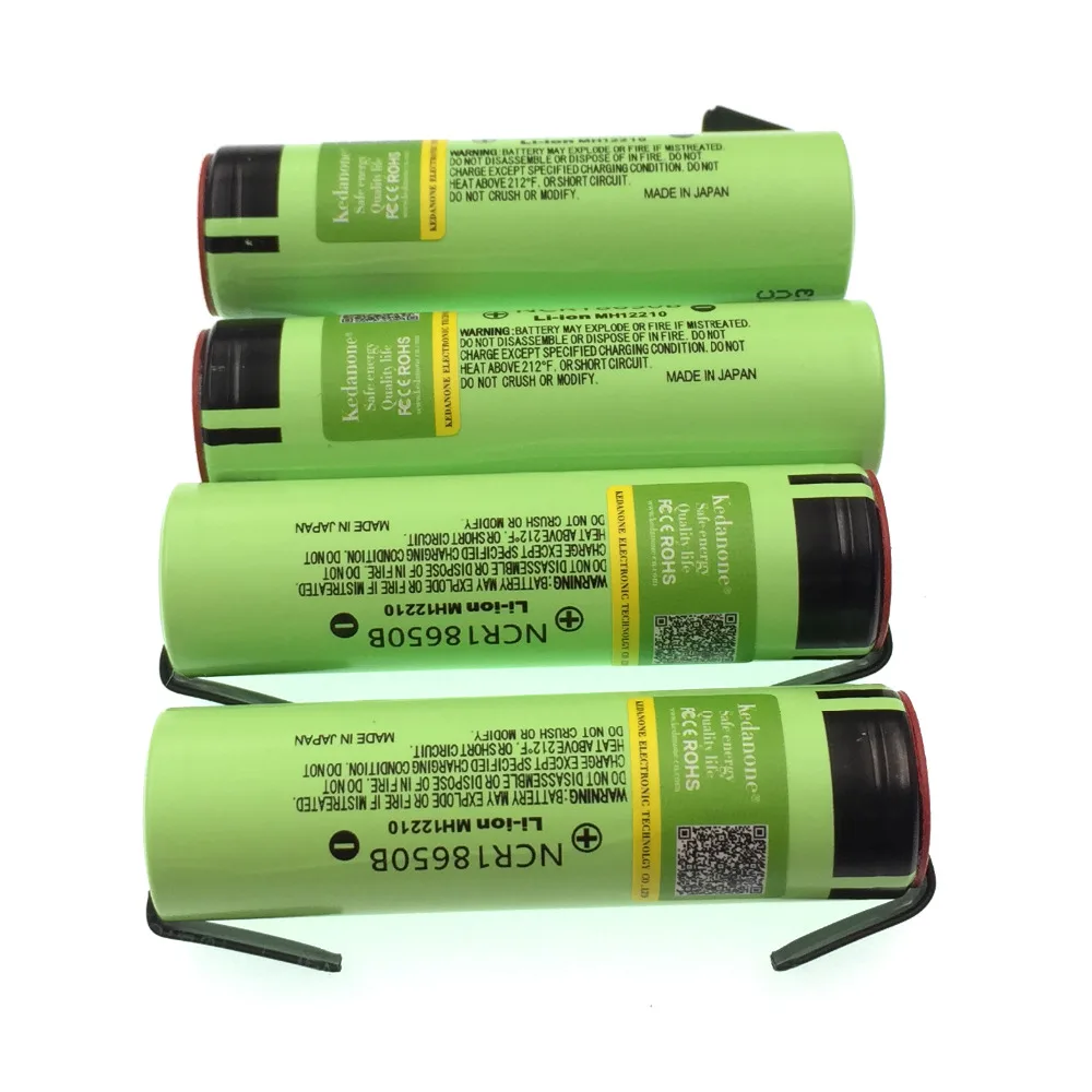 NCR18650B 3,7 V 3400mAh 18650 перезаряжаемый литиевый аккумулятор подходит для фонарика Panasonic+ никелевая пленка DIY