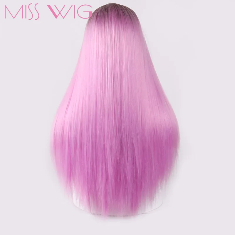 Синтетические волосы MISS WIG 60 см 300 г длинные прямые на всю голову для наращивания