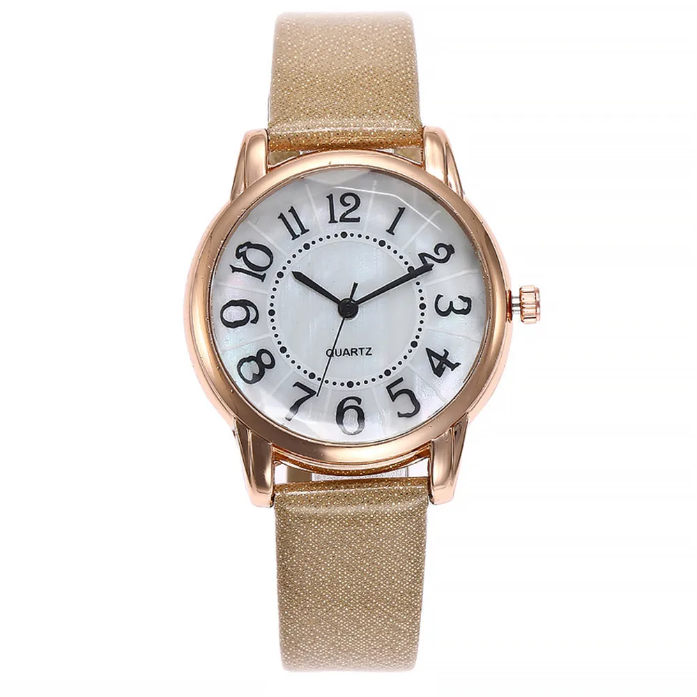 Vansvar Women Wristwatches Casual Quartz Leather Band Newv Strap Analog watch ladies clock women 2021 woman watches | Наручные часы
