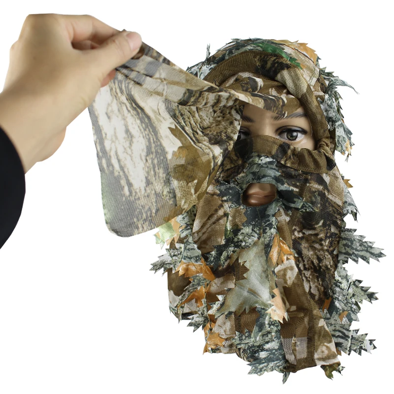 Bionic камуфляжная маска на всё лицо Балаклава с капюшоном головной убор шляпа для