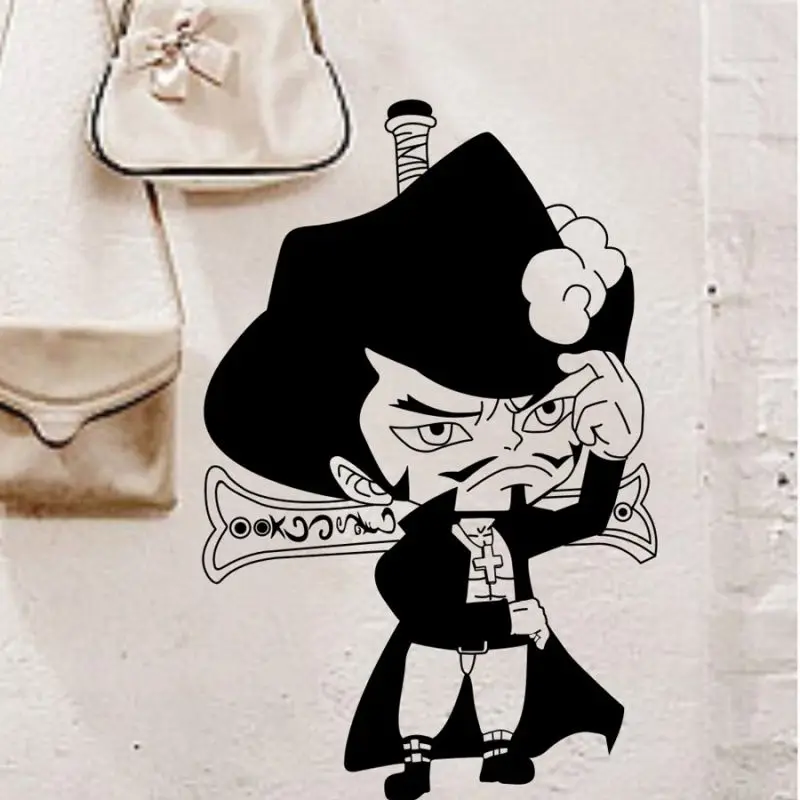 CHM цельный Dracule Mihawk-WallDecal-Комиксы и анимация стикер логотип переводная виниловая