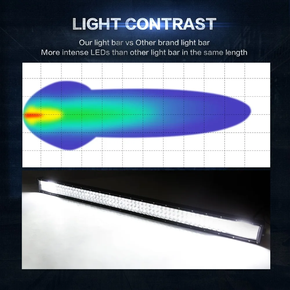 Oslamp светодиодный светильник 2" 34" 4" 50" изогнутый рабочий светильник светодиодный светильник для внедорожника 4WD грузовик Трактор Лодка прицеп 4x4 внедорожник ATV