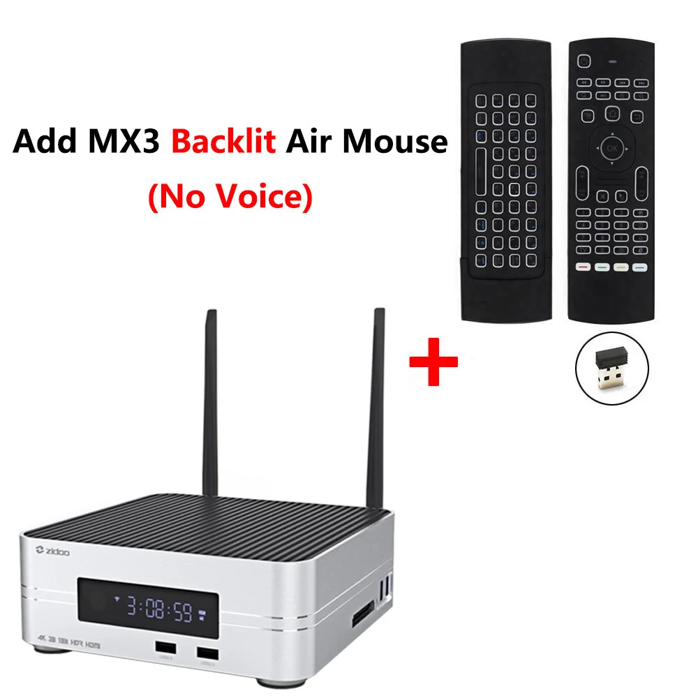 Z10 add MX3L Zidoo Z10 Android 7,1 ТВ-приставка 1000M LAN 4K HDR смарт-приставка Realtek RTD1296 2 Гб ОЗУ 16 Гб ПЗУ поддержка 3," HDD медиаплеер - Цвет: Z10 add MX3L