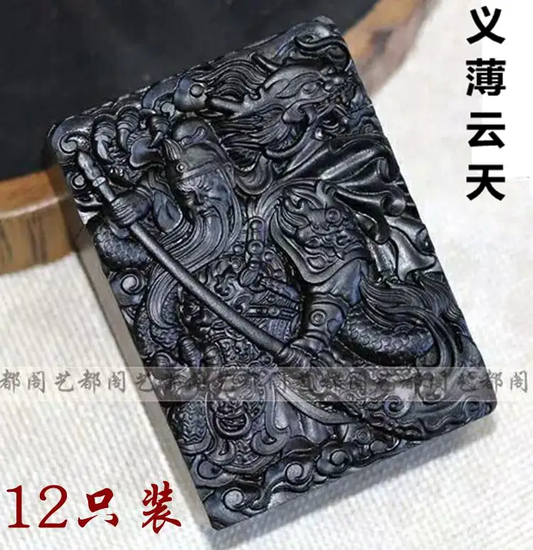 Коробка для сигарет из цельного дерева, коробка для сигарет, отлично вырезанный набор сигарет, креативный черный палисандр, коробка для сигарет - Цвет: Серый
