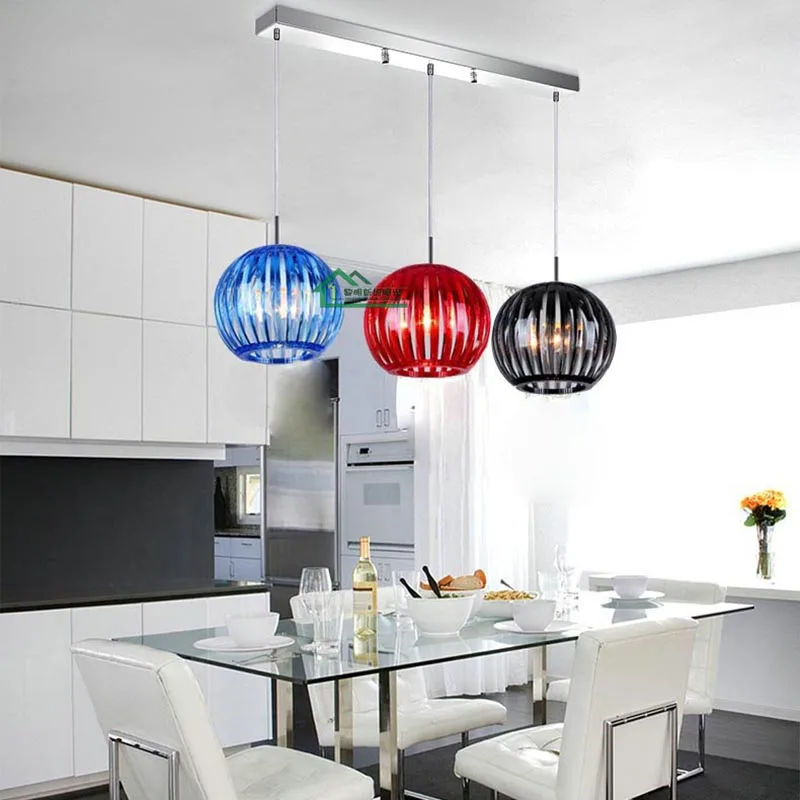 Стильные акриловые подвесные лампы с одной головкой для сада спальни ресторана