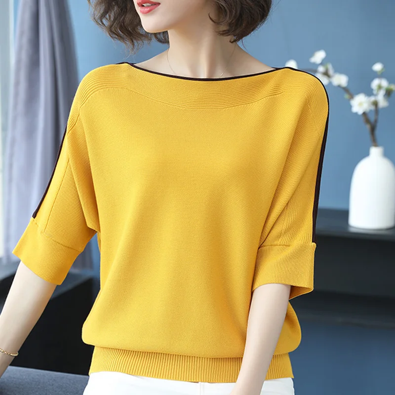 Свитер Женский вязаный большого размера на весну/лето | Женская одежда